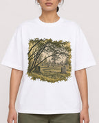 Mockup Boxy Heavyweight Tee White female close-up 17
