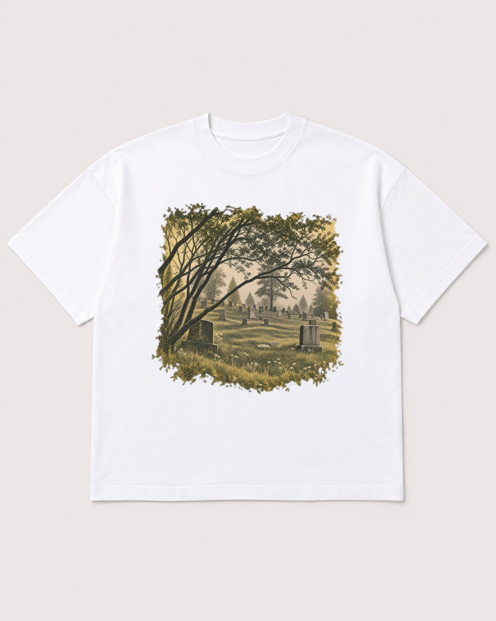 Mockup Boxy Heavyweight Tee White product