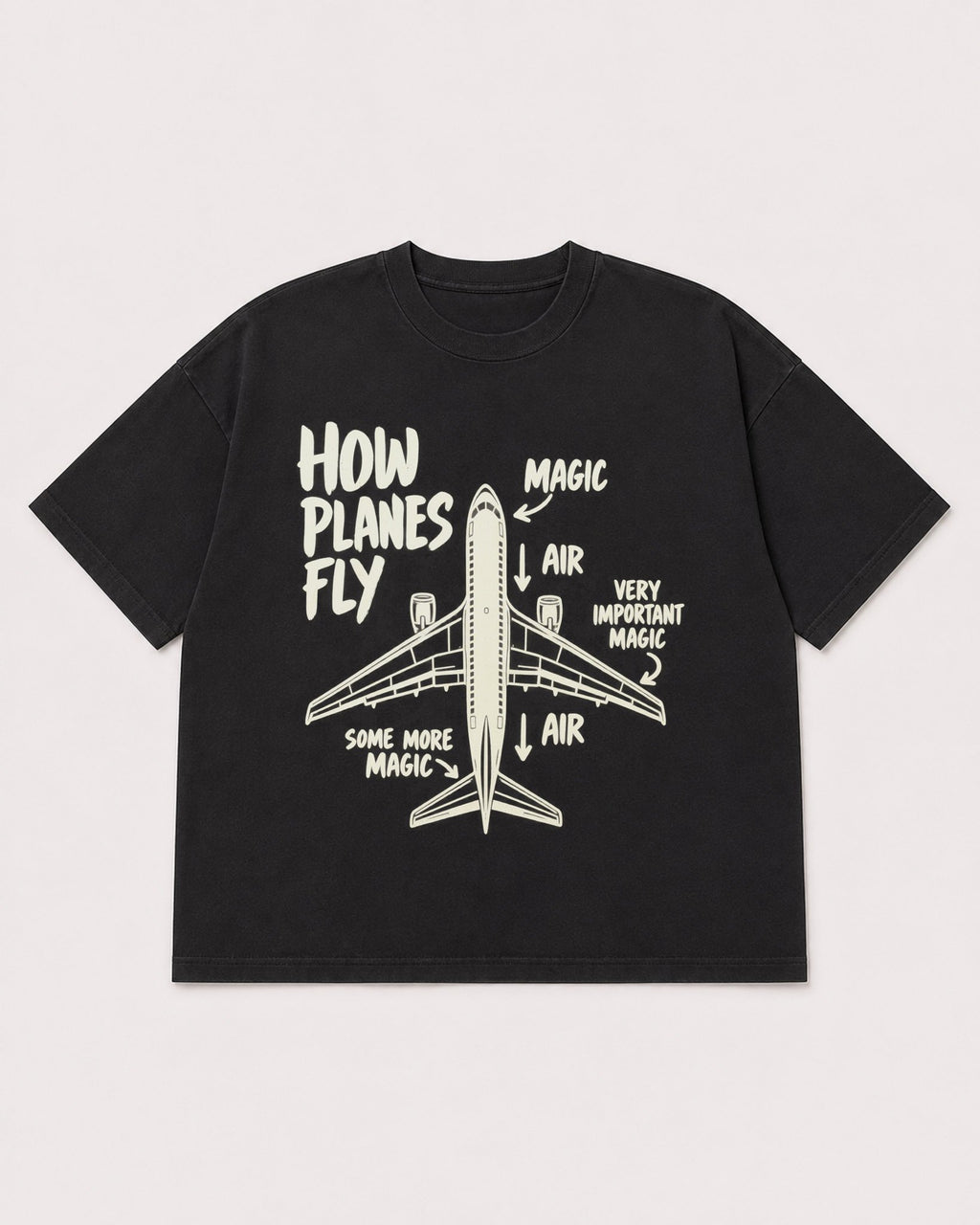 Mockup Boxy Heavyweight Tee Black product