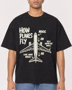 Mockup Boxy Heavyweight Tee Black male close-up 10