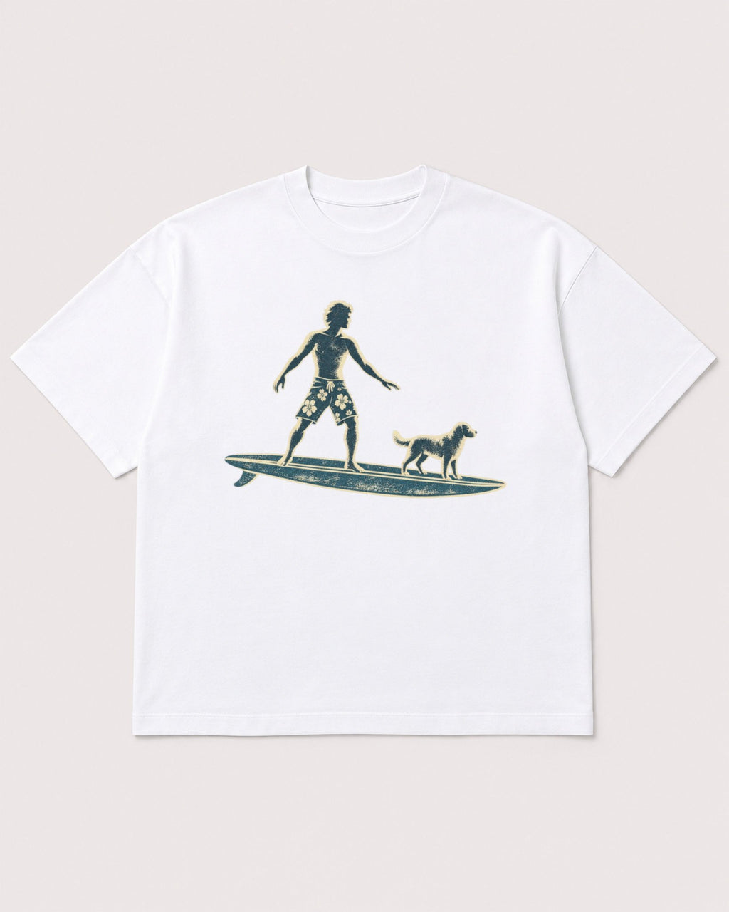 Mockup Boxy Heavyweight Tee White product