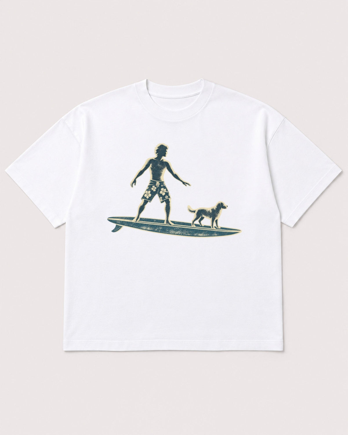 Mockup Boxy Heavyweight Tee White product