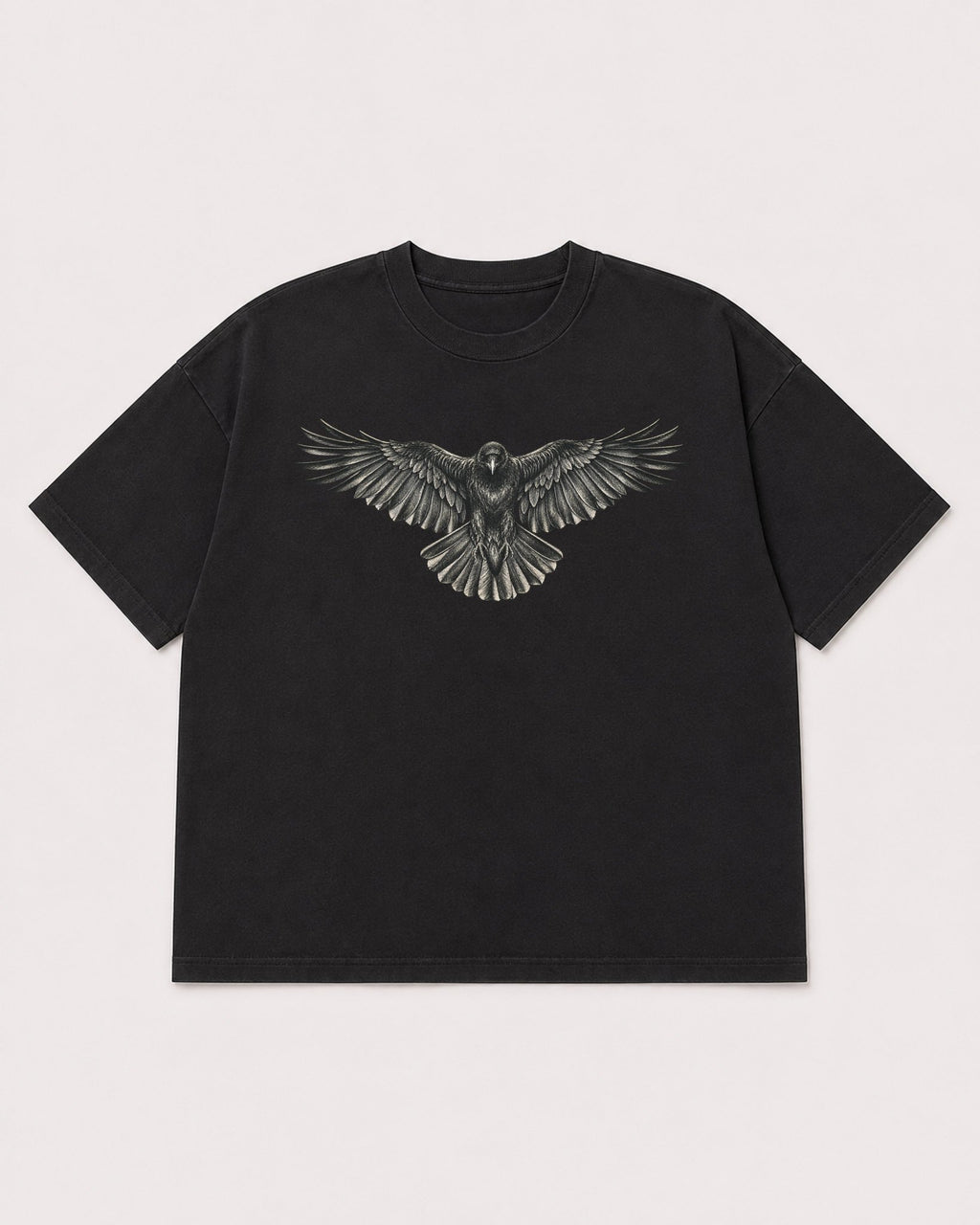 Mockup Boxy Heavyweight Tee Black product