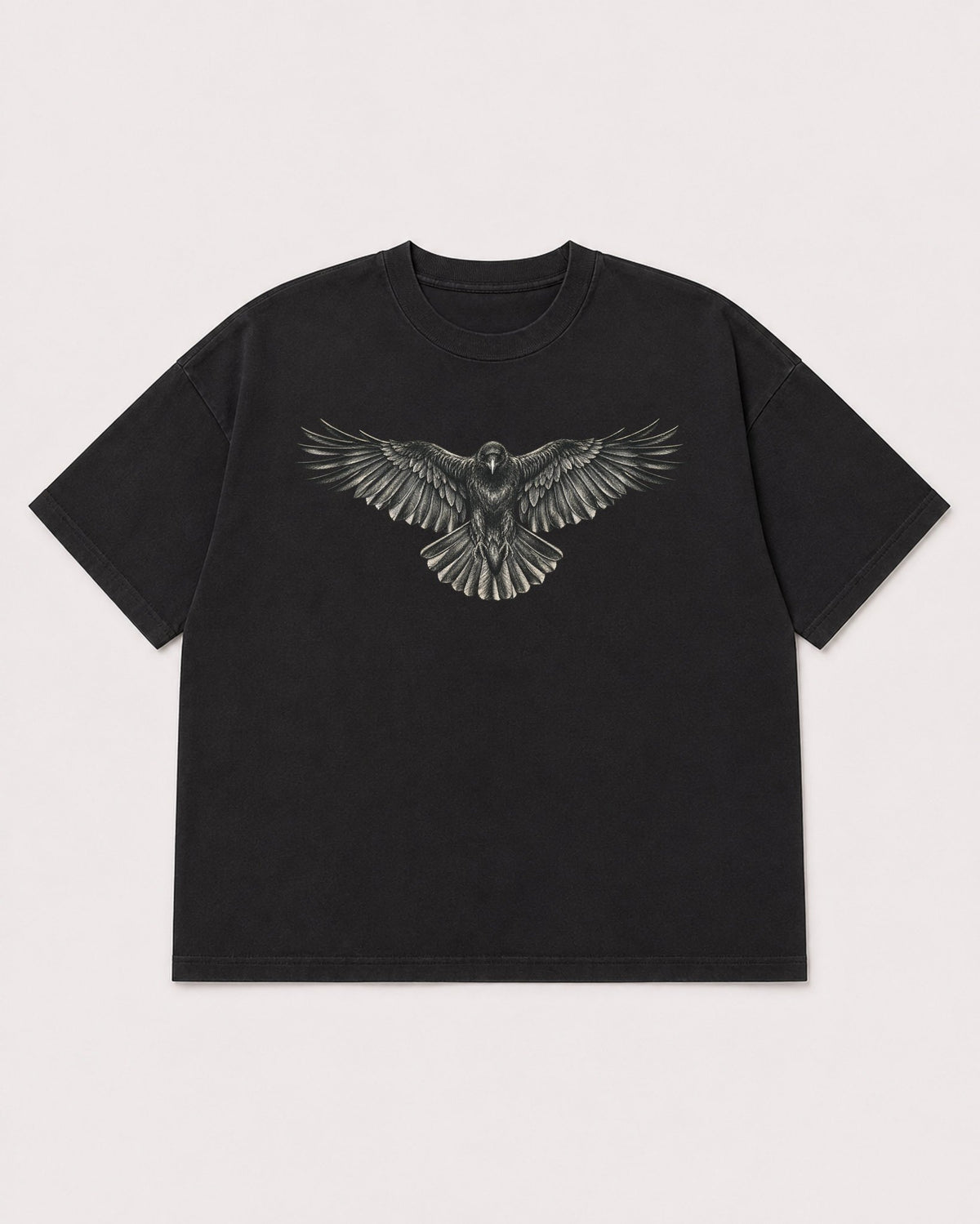 Mockup Boxy Heavyweight Tee Black product
