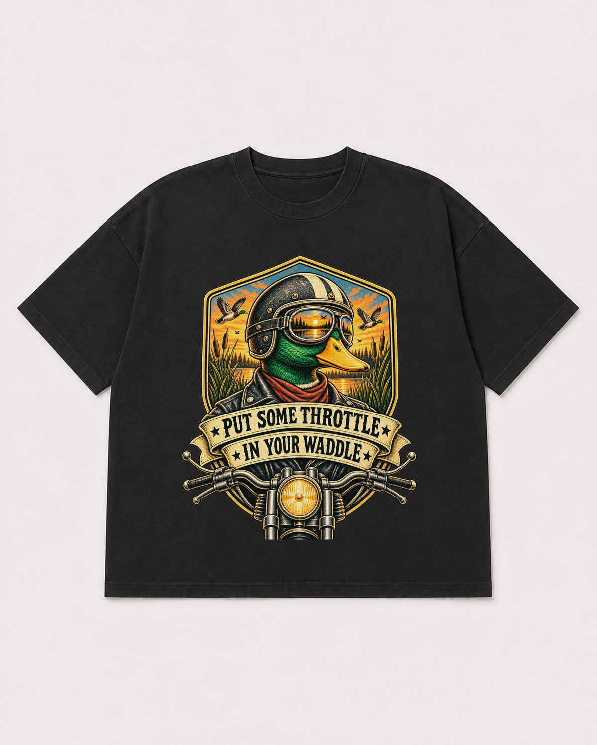Mockup Boxy Heavyweight Tee Black product