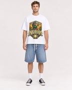 Mockup Boxy Heavyweight Tee White male full-body 08