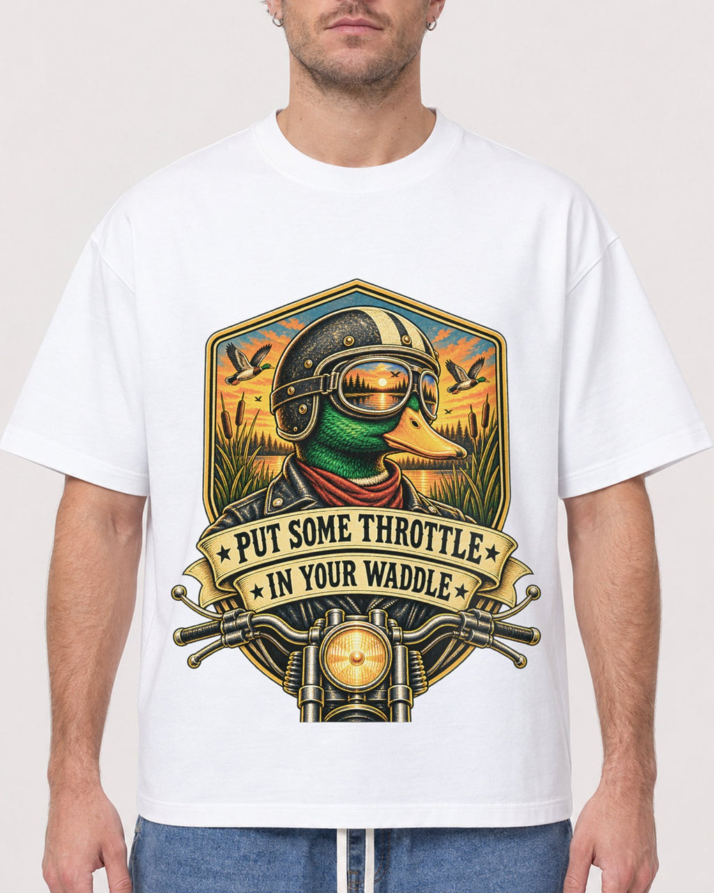 Mockup Boxy Heavyweight Tee White male close-up 08