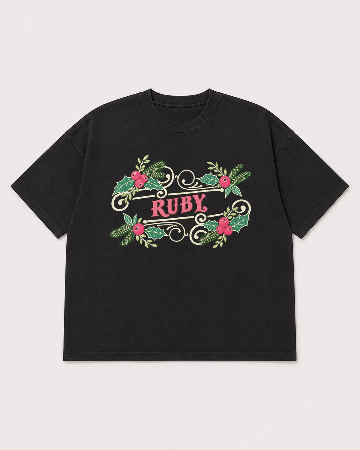 Mockup Boxy Heavyweight Tee Black product