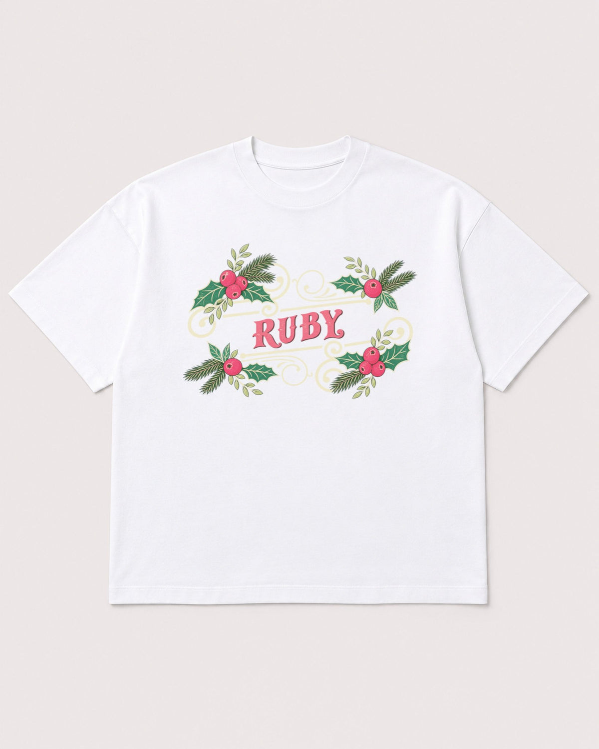 Mockup Boxy Heavyweight Tee White product