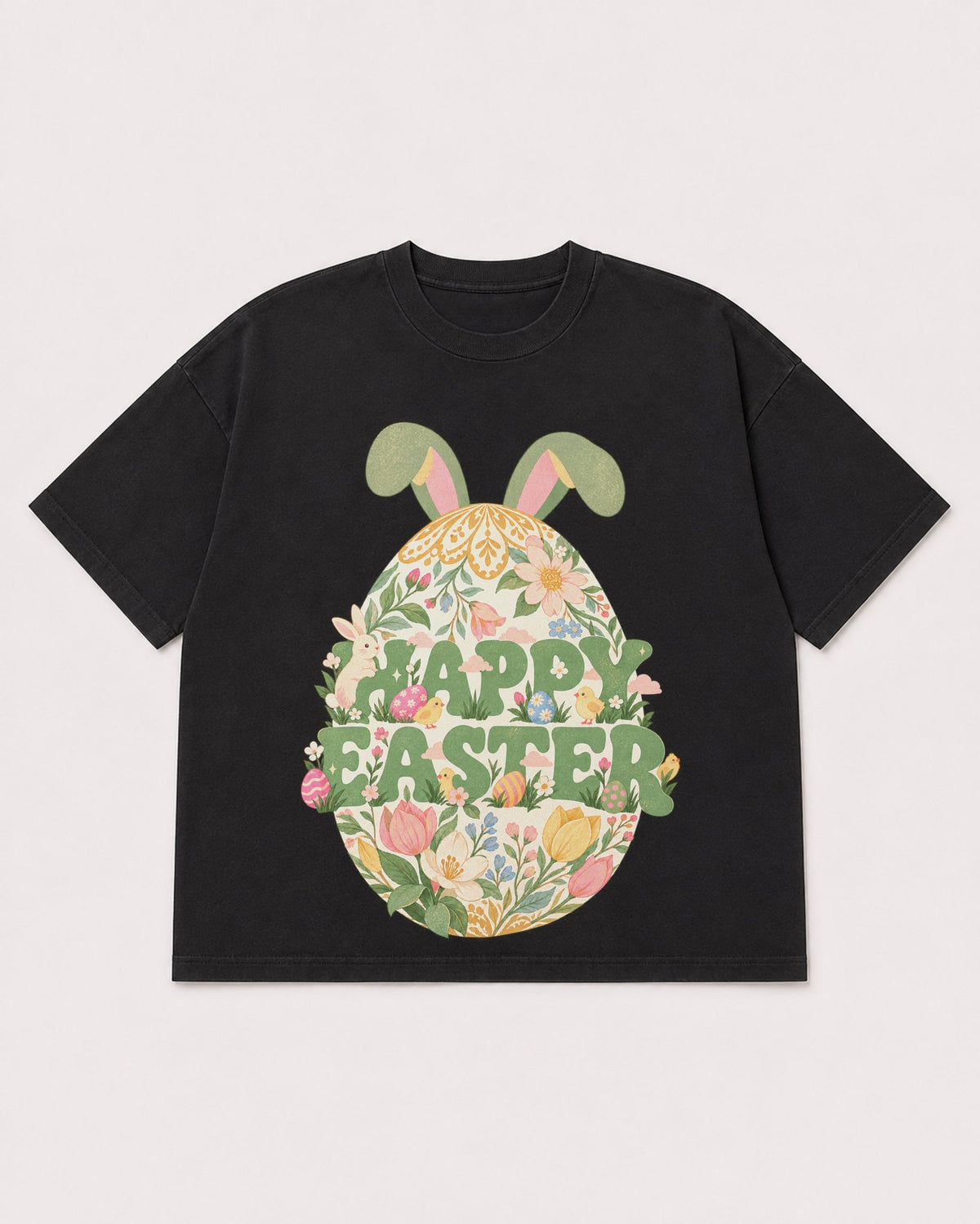 Mockup Boxy Heavyweight Tee Black product
