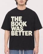 Mockup Boxy Heavyweight Tee Black male close-up 03