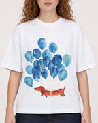 Mockup Boxy Heavyweight Tee White female close-up 09
