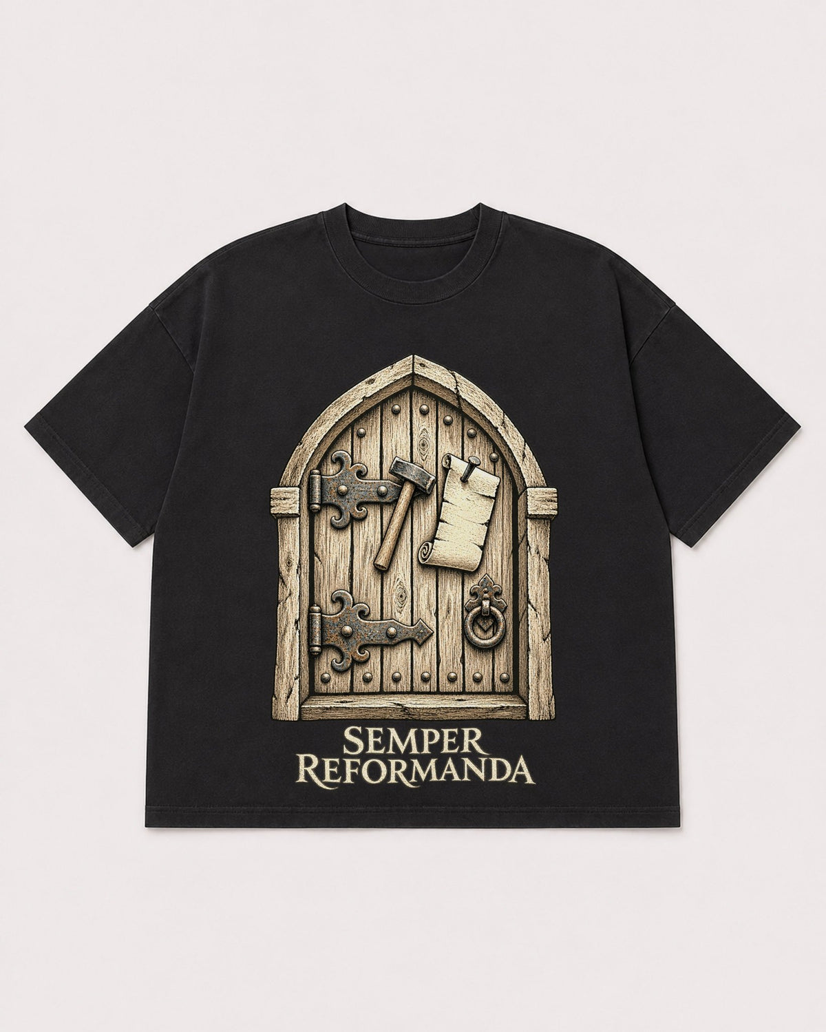 Mockup Boxy Heavyweight Tee Black product
