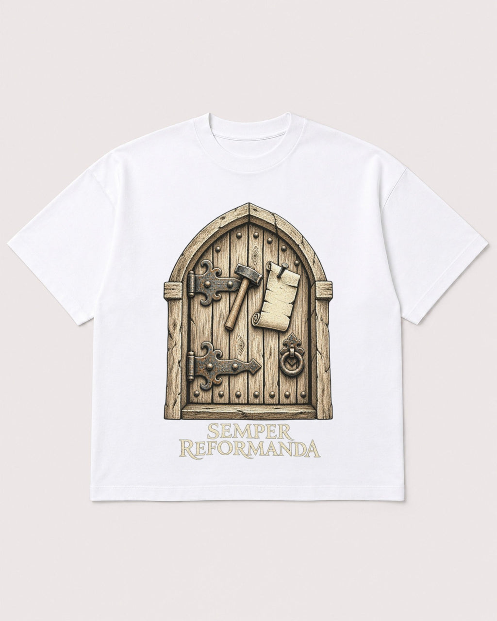 Mockup Boxy Heavyweight Tee White product