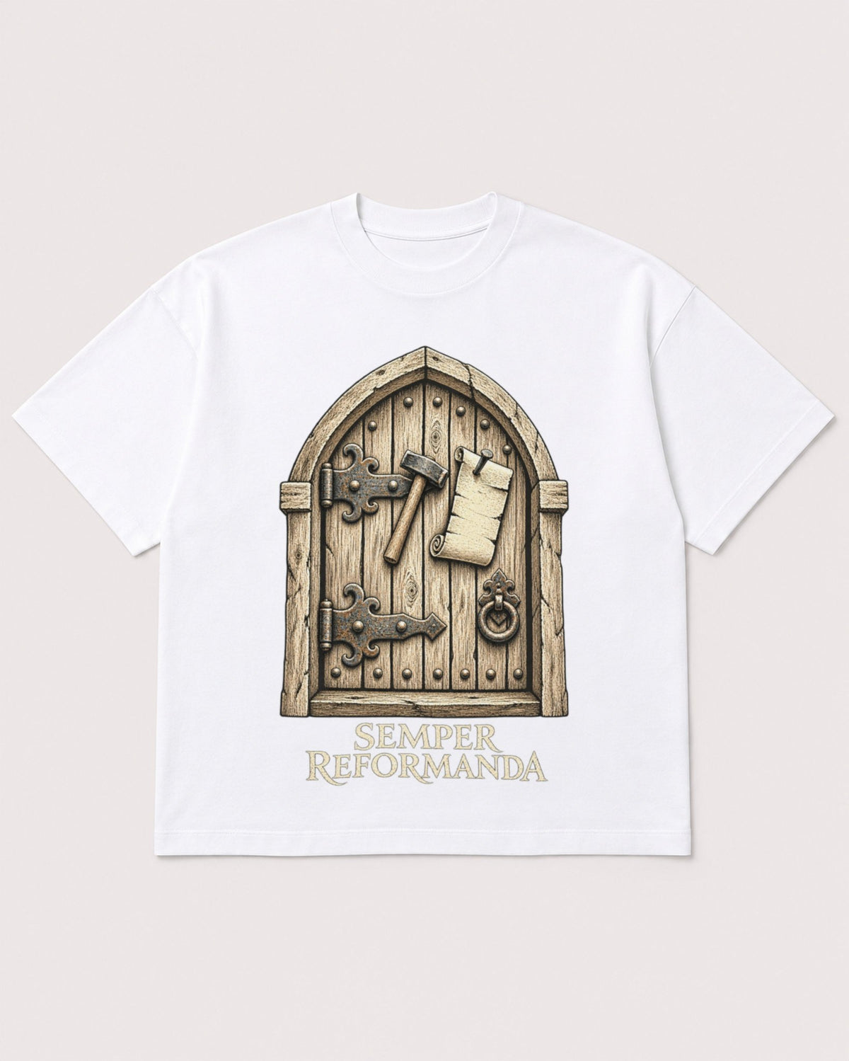 Mockup Boxy Heavyweight Tee White product