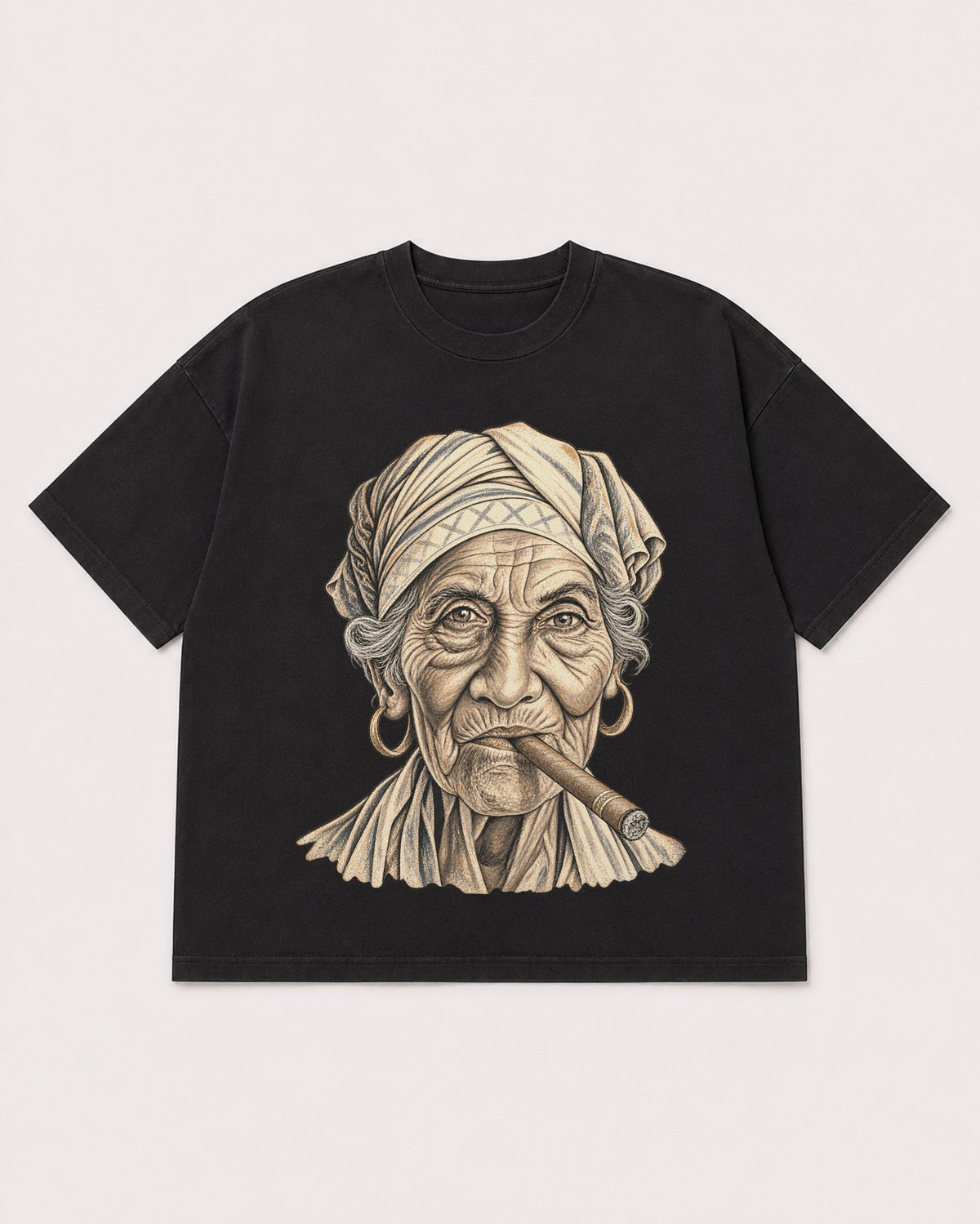 Mockup Boxy Heavyweight Tee Black product