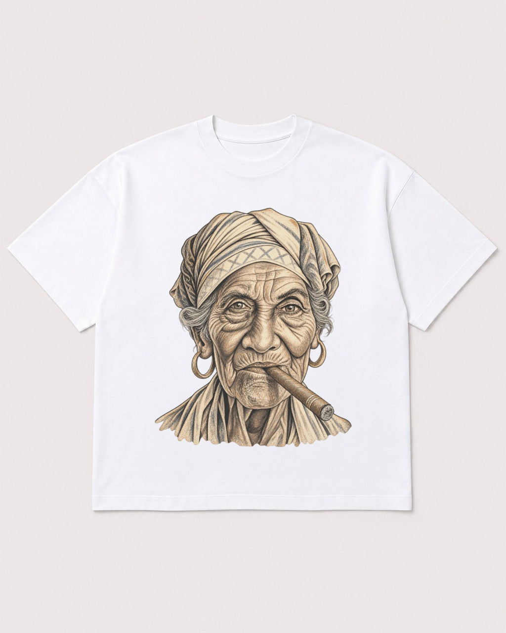 Mockup Boxy Heavyweight Tee White product