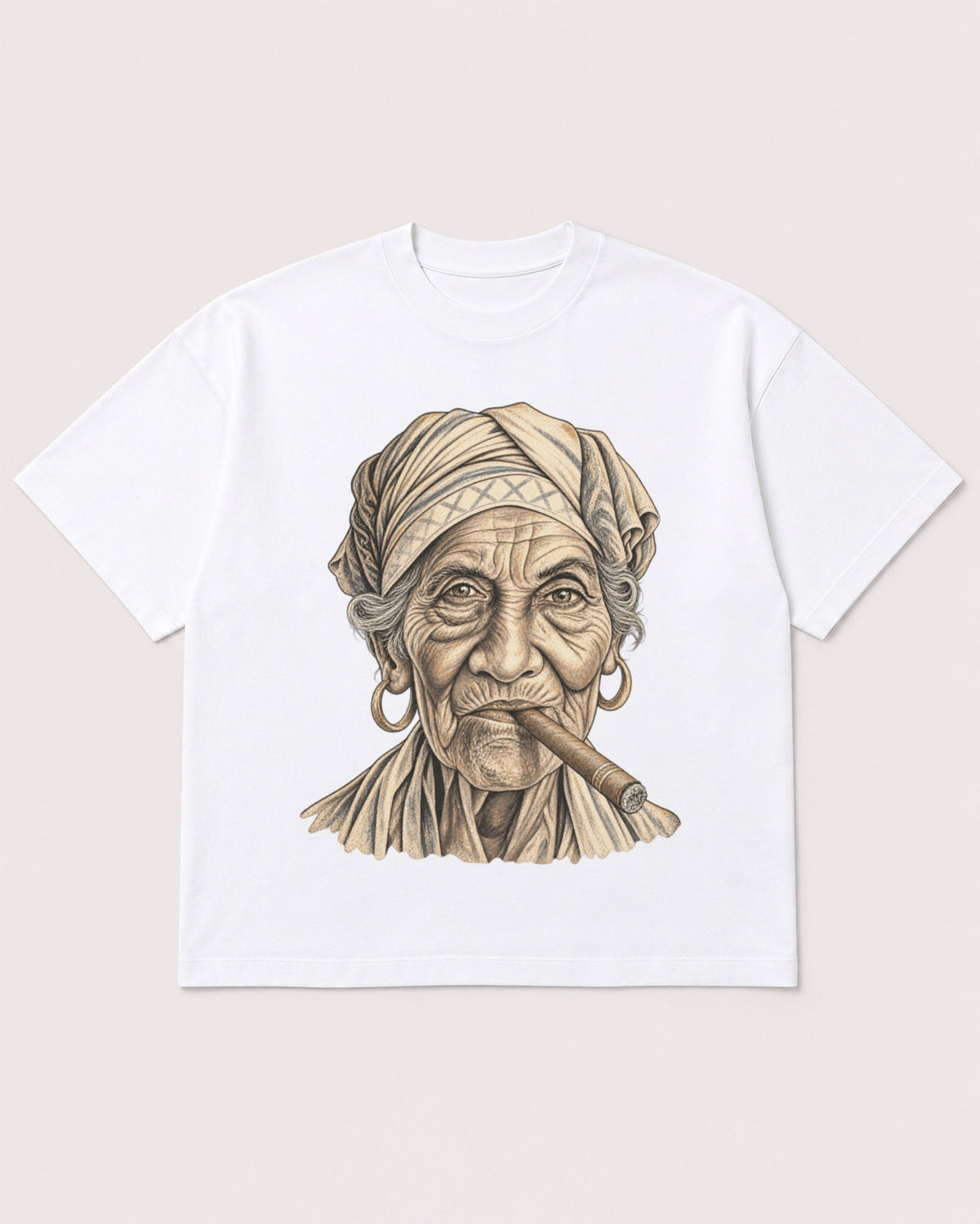 Mockup Boxy Heavyweight Tee White product