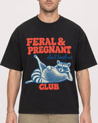 Mockup Boxy Heavyweight Tee Black male close-up 08