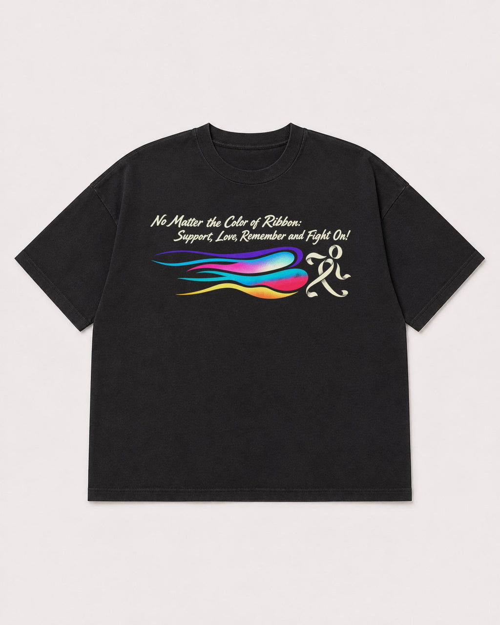 Mockup Boxy Heavyweight Tee Black product