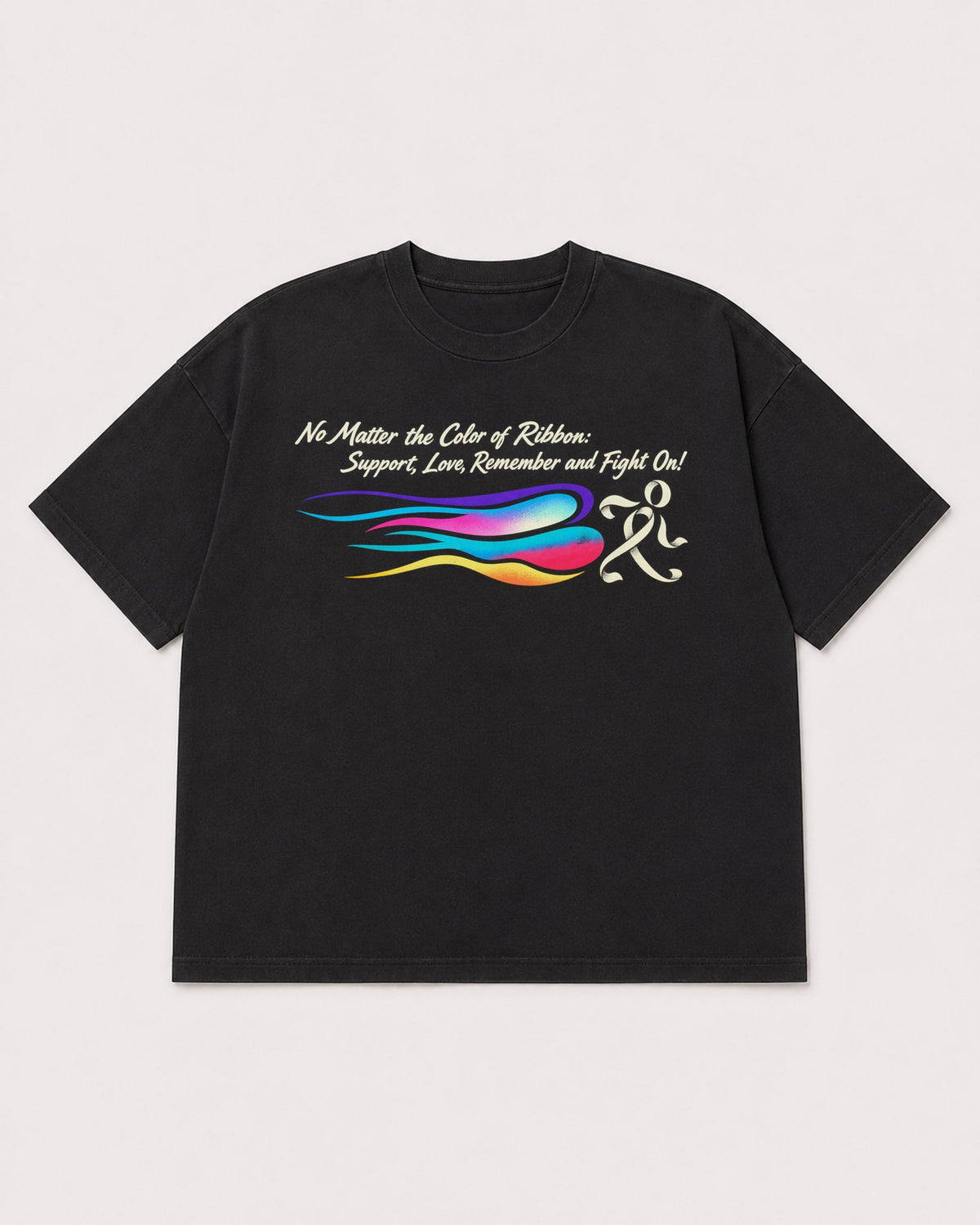 Mockup Boxy Heavyweight Tee Black product