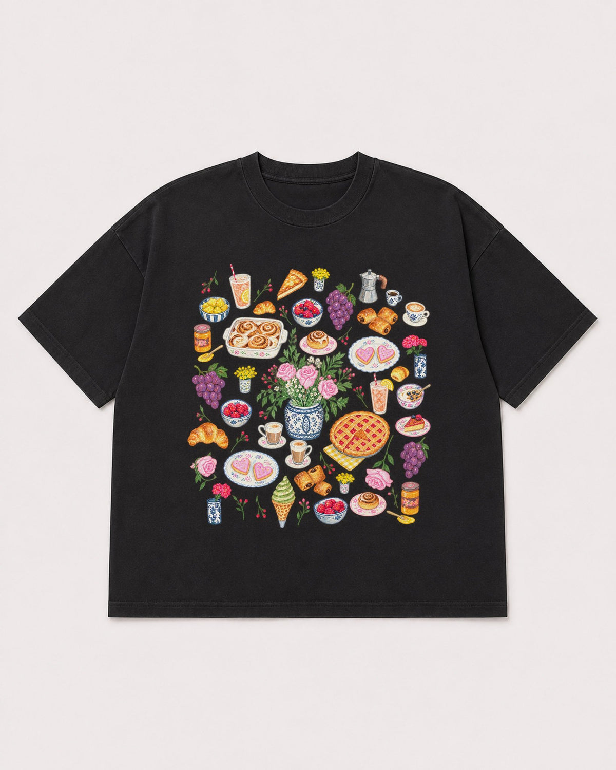 Mockup Boxy Heavyweight Tee Black product
