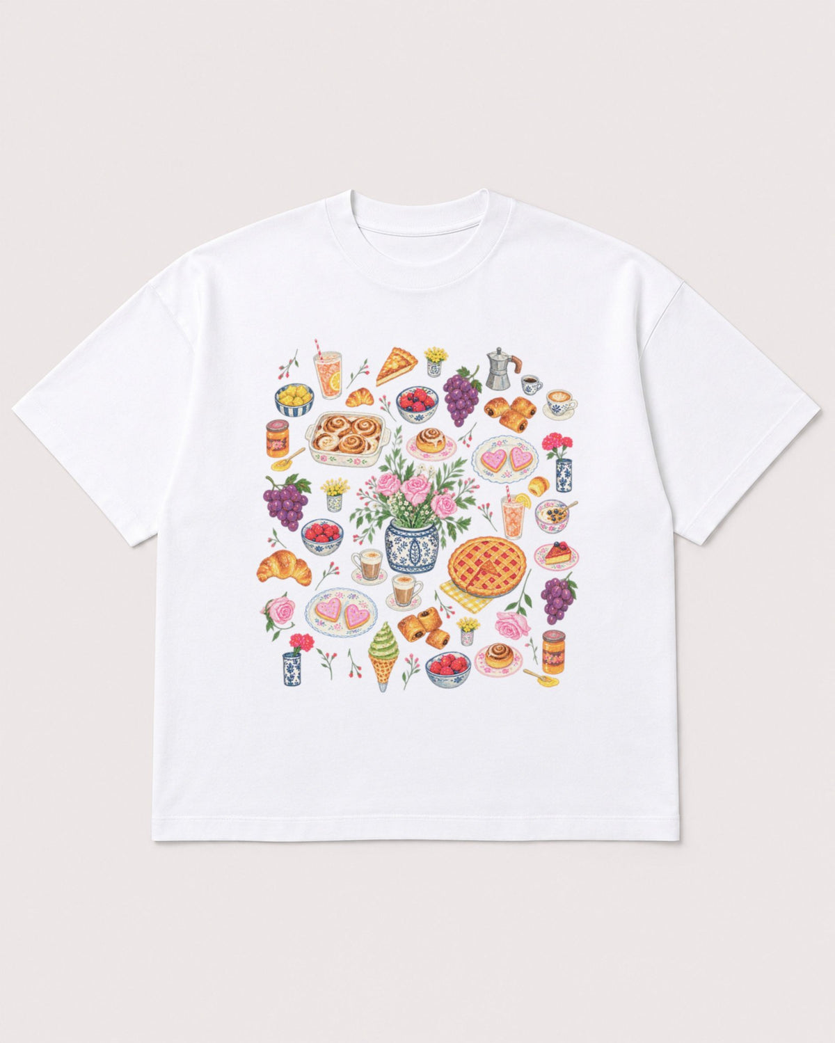 Mockup Boxy Heavyweight Tee White product