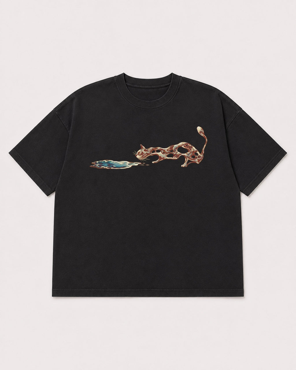 Mockup Boxy Heavyweight Tee Black product