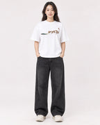 Mockup Boxy Heavyweight Tee White female full-body 03