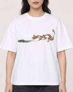 Mockup Boxy Heavyweight Tee White female close-up 03