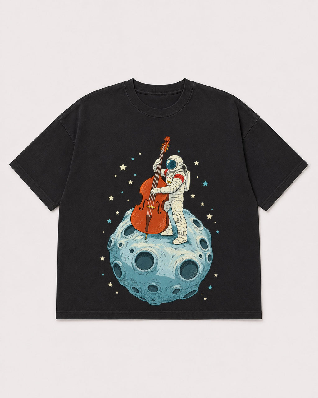 Mockup Boxy Heavyweight Tee Black product