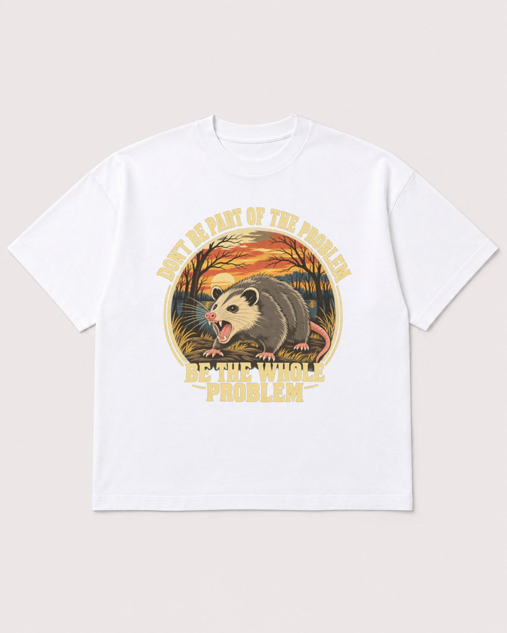 Mockup Boxy Heavyweight Tee White product