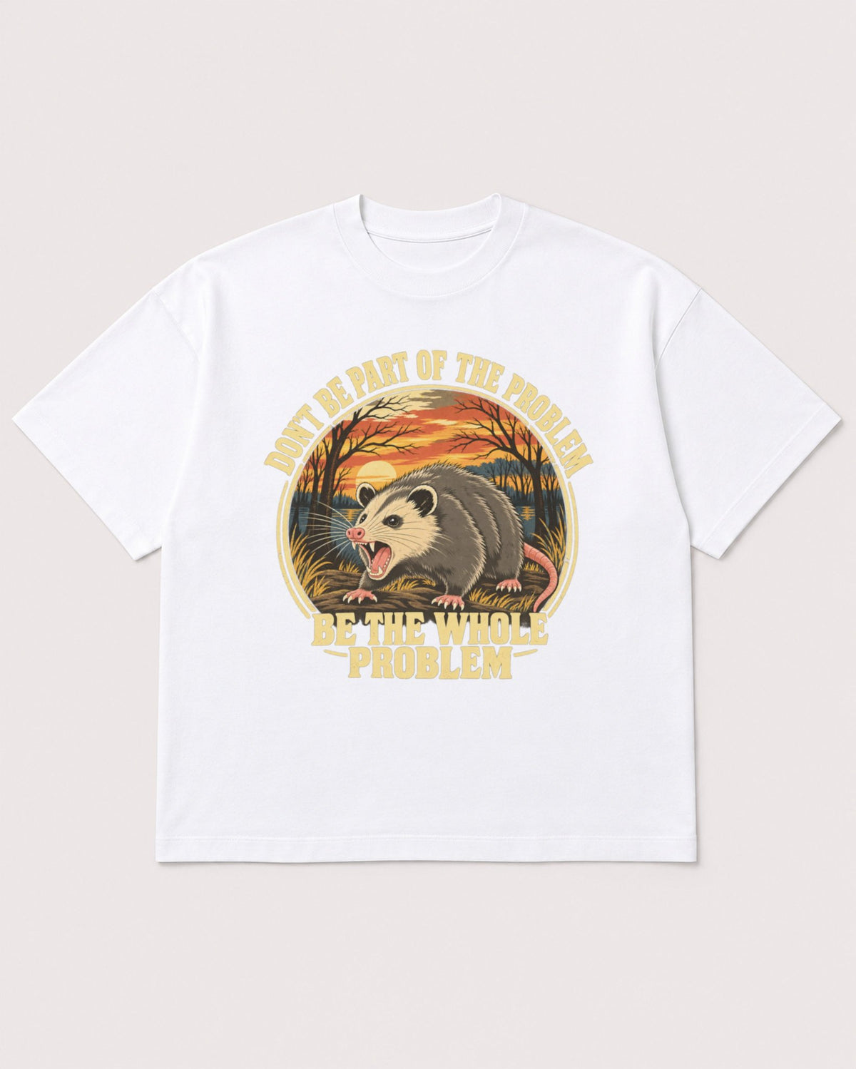Mockup Boxy Heavyweight Tee White product