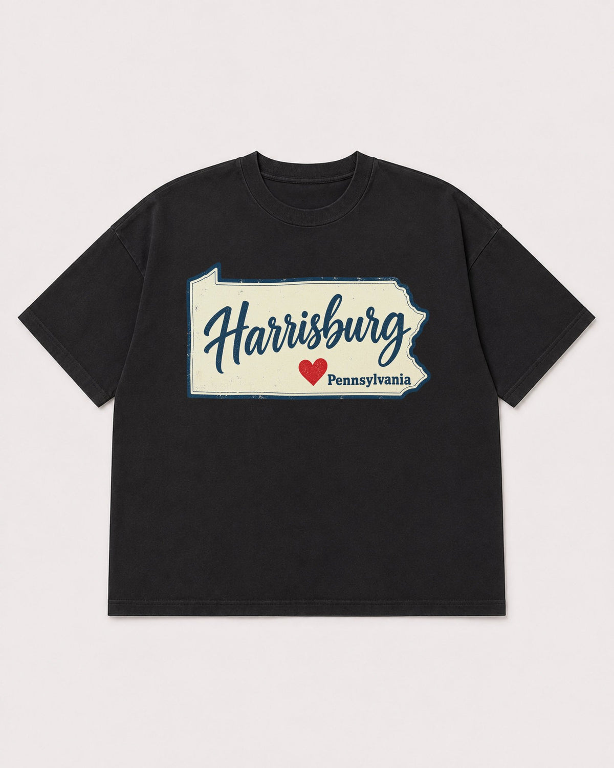 Mockup Boxy Heavyweight Tee Black product