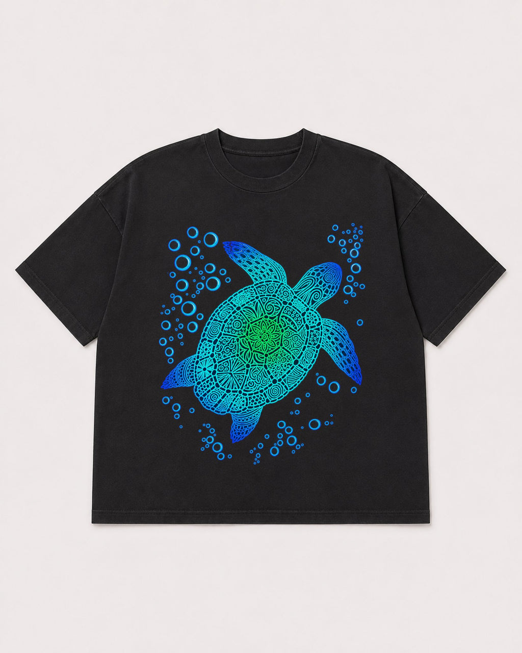 Mockup Boxy Heavyweight Tee Black product