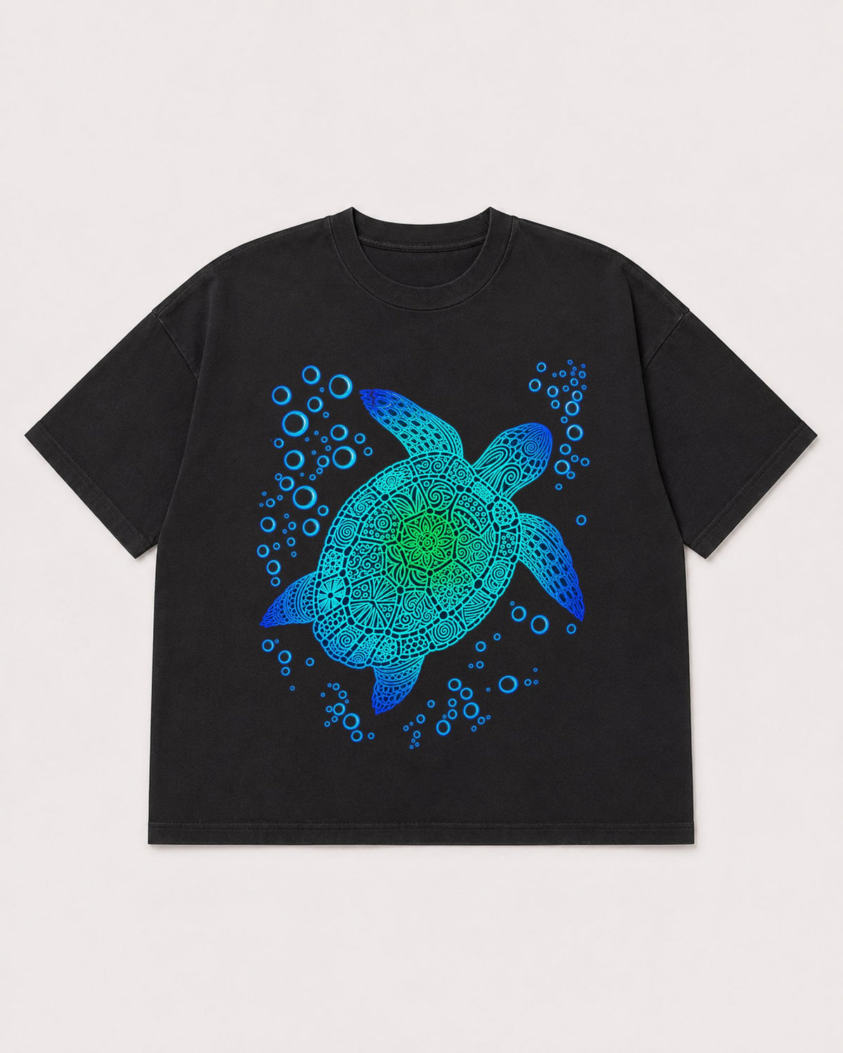 Mockup Boxy Heavyweight Tee Black product
