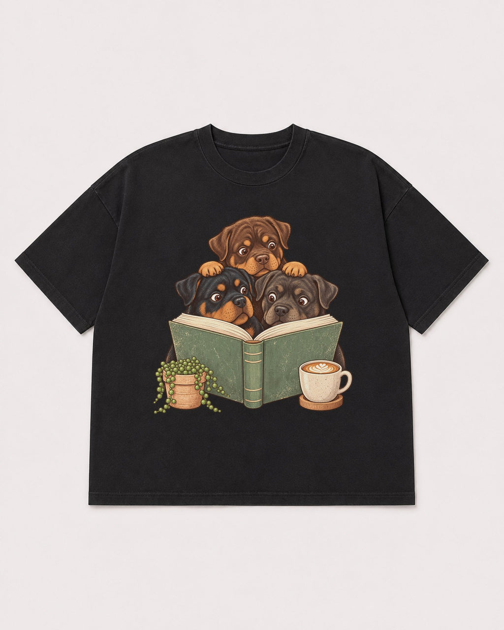 Mockup Boxy Heavyweight Tee Black product