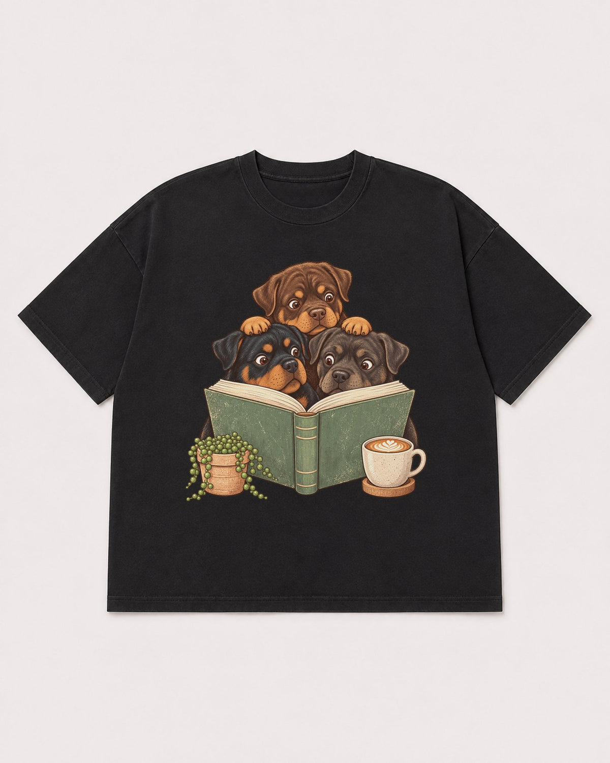 Mockup Boxy Heavyweight Tee Black product