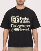 Mockup Boxy Heavyweight Tee Black male close-up 08