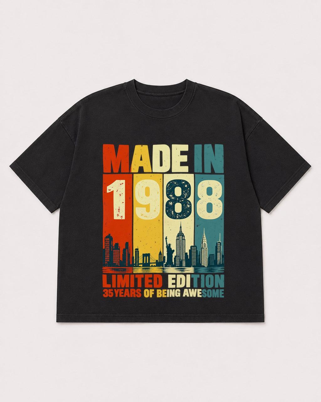 Mockup Boxy Heavyweight Tee Black product