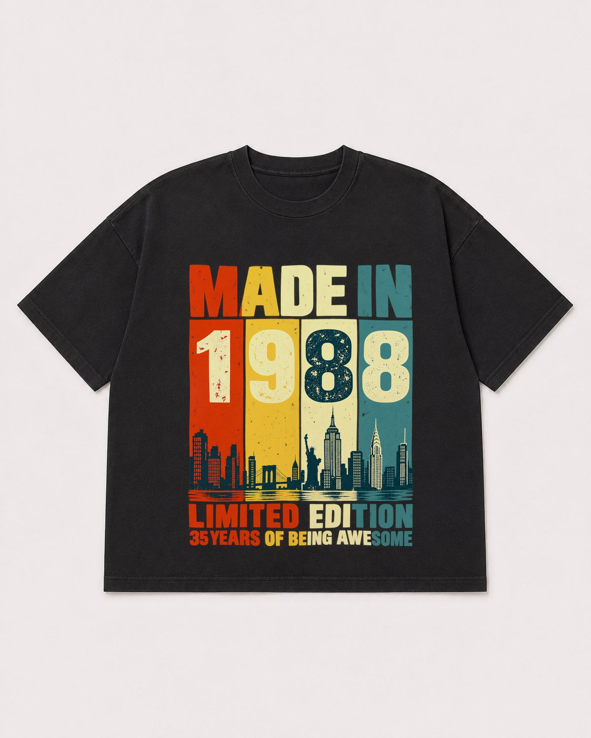 Mockup Boxy Heavyweight Tee Black product