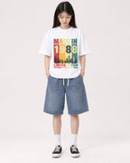 Mockup Boxy Heavyweight Tee White female full-body 01