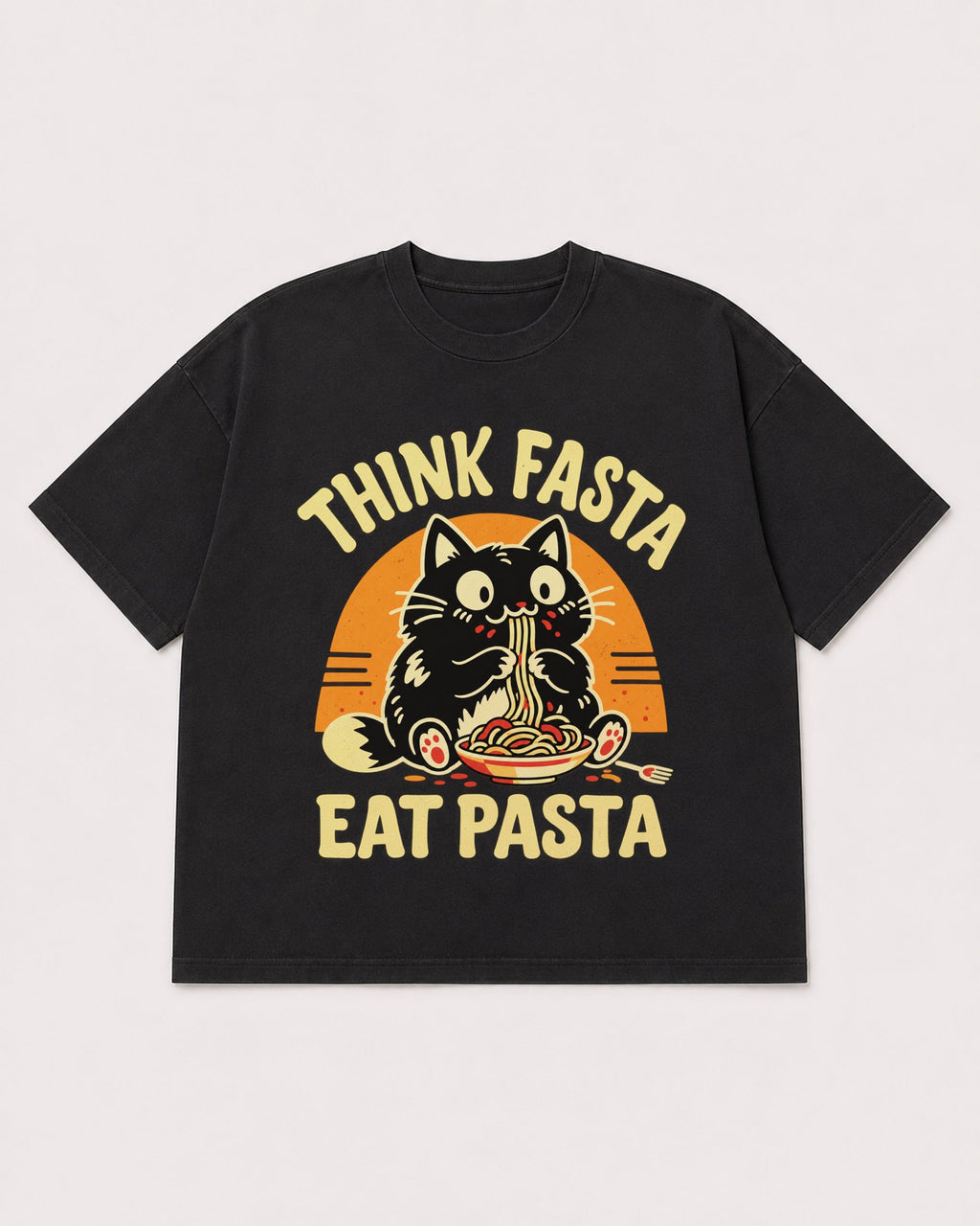 Mockup Boxy Heavyweight Tee Black product