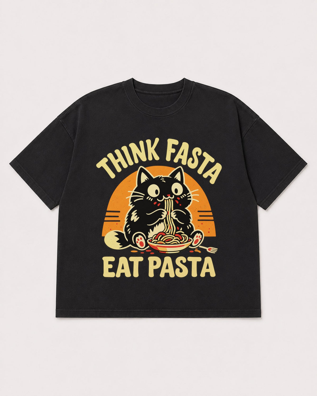 Mockup Boxy Heavyweight Tee Black product