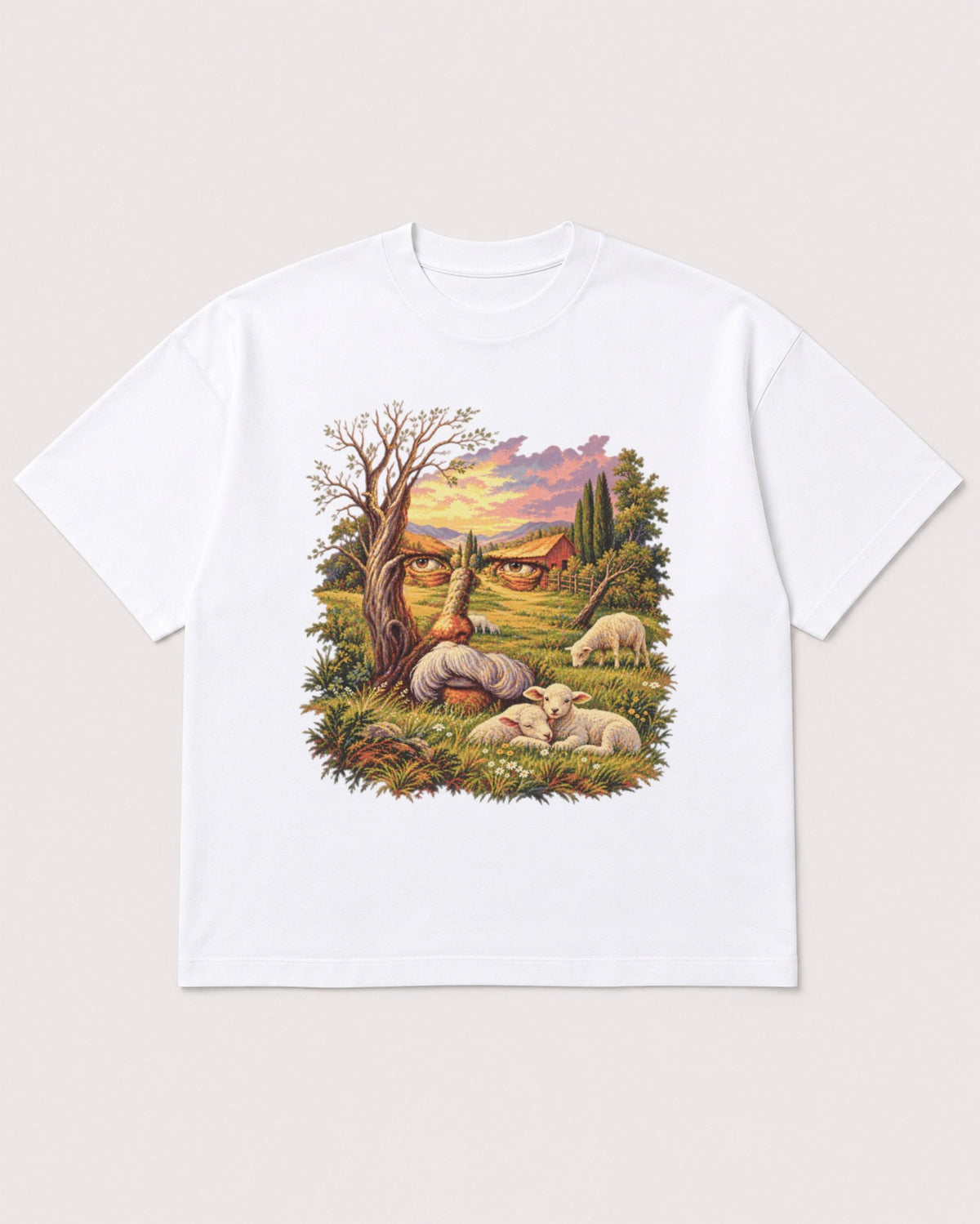 Mockup Boxy Heavyweight Tee White product
