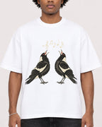 Mockup Boxy Heavyweight Tee White male close-up 45