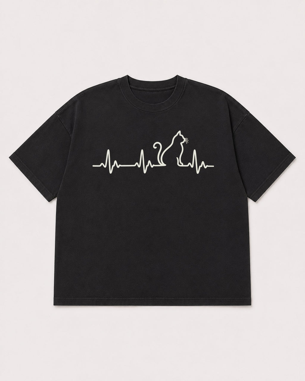 Mockup Boxy Heavyweight Tee Black product