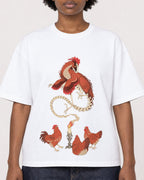 Mockup Boxy Heavyweight Tee White female close-up 14