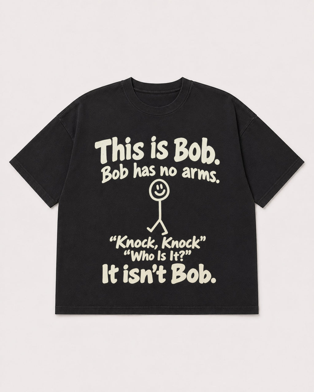 Mockup Boxy Heavyweight Tee Black product