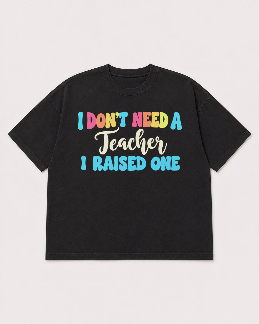 Mockup Boxy Heavyweight Tee Black product